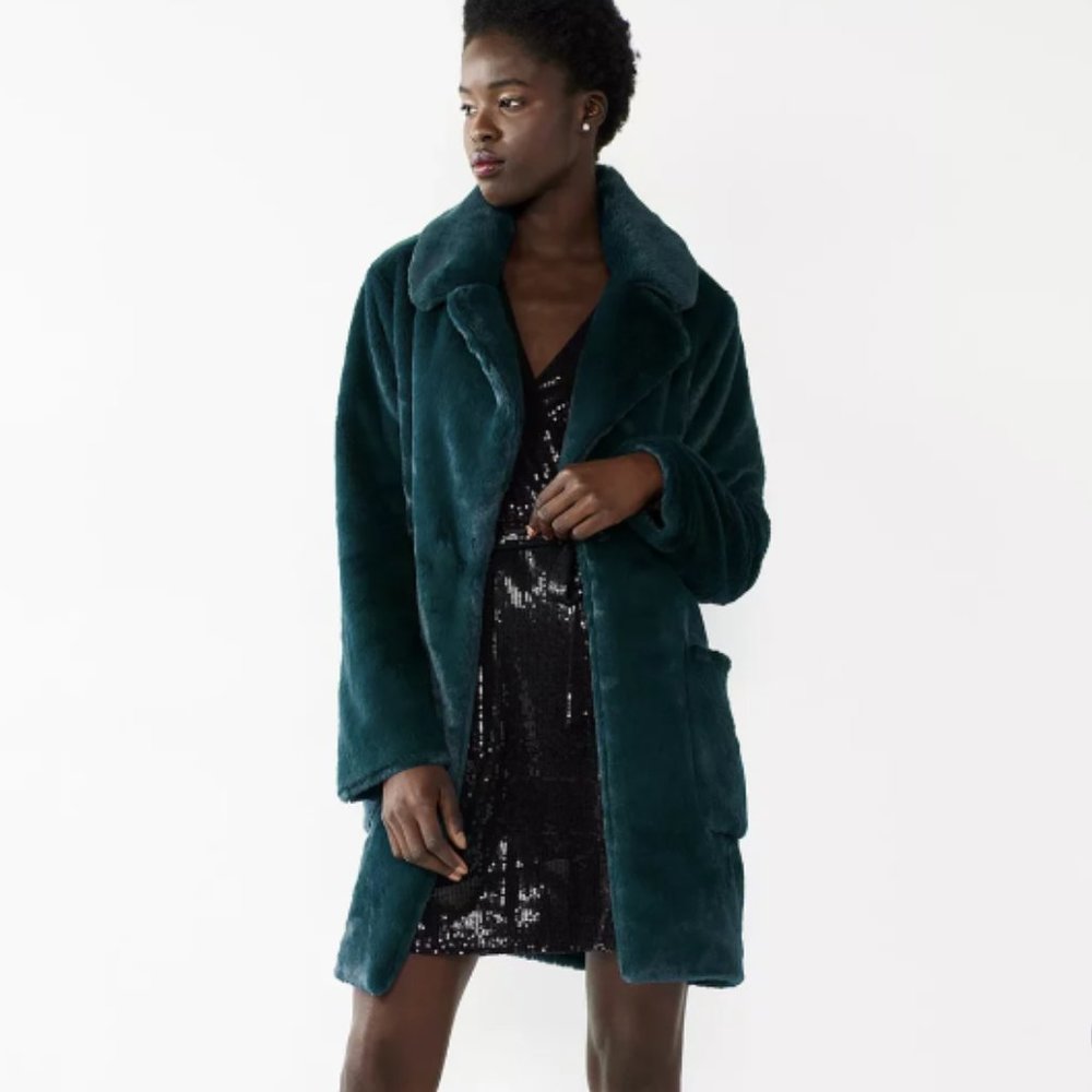 Cara Santana x Nine West Faux-Fur Jacket